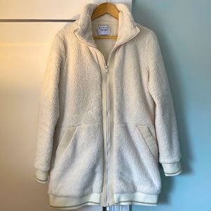 Athleta Jacket, Medium, Cream-colored Fleece, Brand New